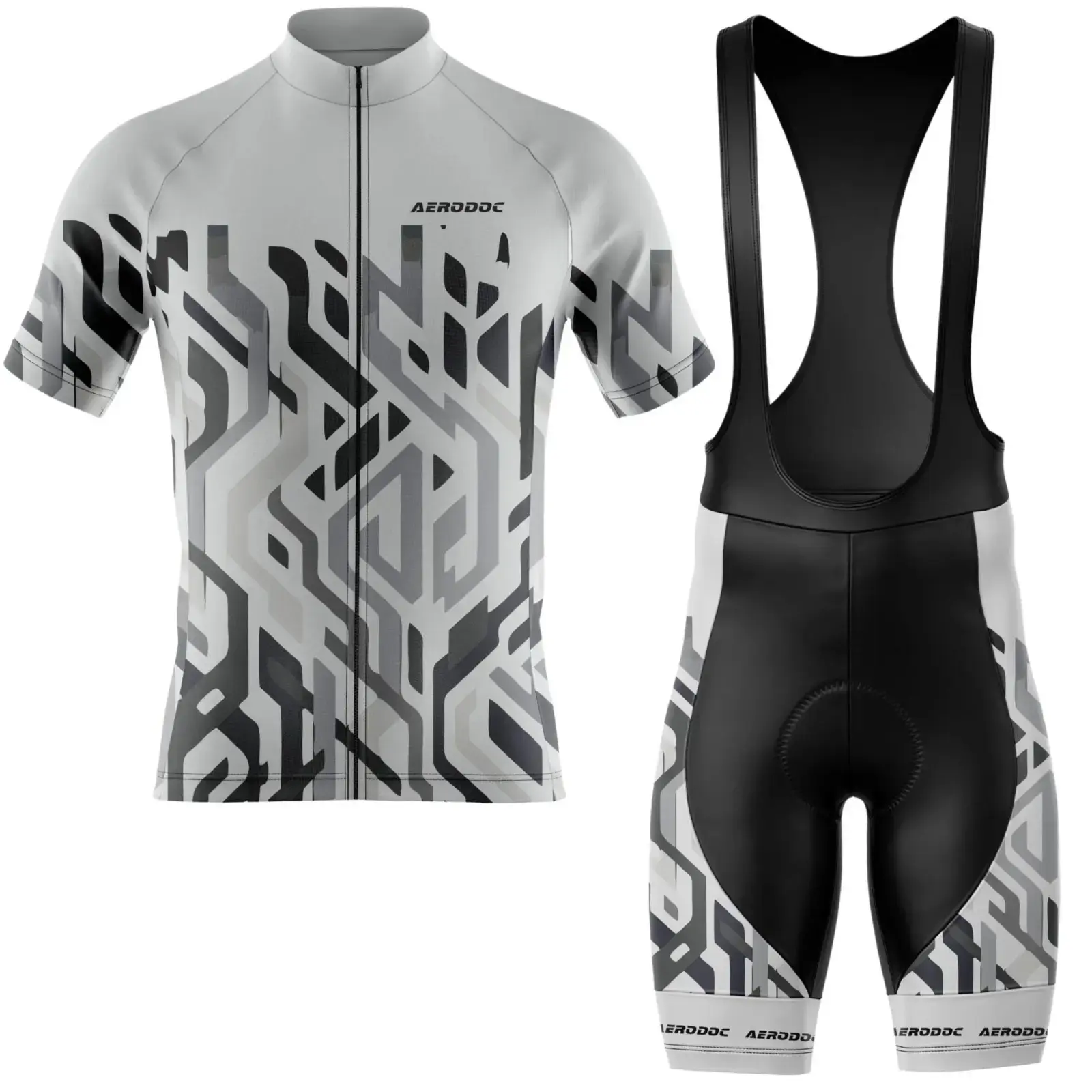 Stealth Flow Cycling Jersey (Half Sleeve + Bib Shorts)