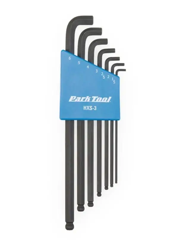 Park Tool Stubby Hex Wrench Set | L Shaped 1.5, to 6mm hexes | HXS-3