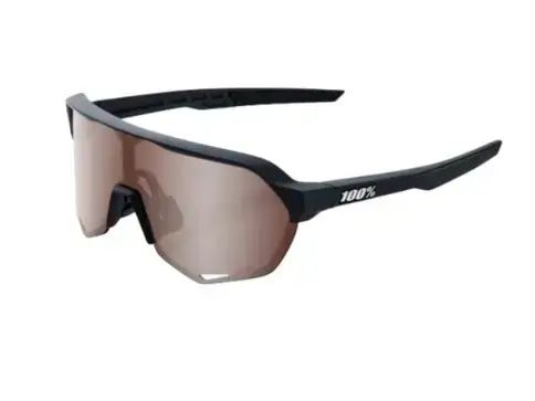 100% S2® Soft Tact Black HiPER® Crimson Silver Mirror Lens