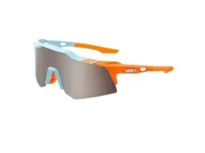 100% SPEEDCRAFT XS - Soft Tact Two Tone - HiPER Silver Mirror Lens