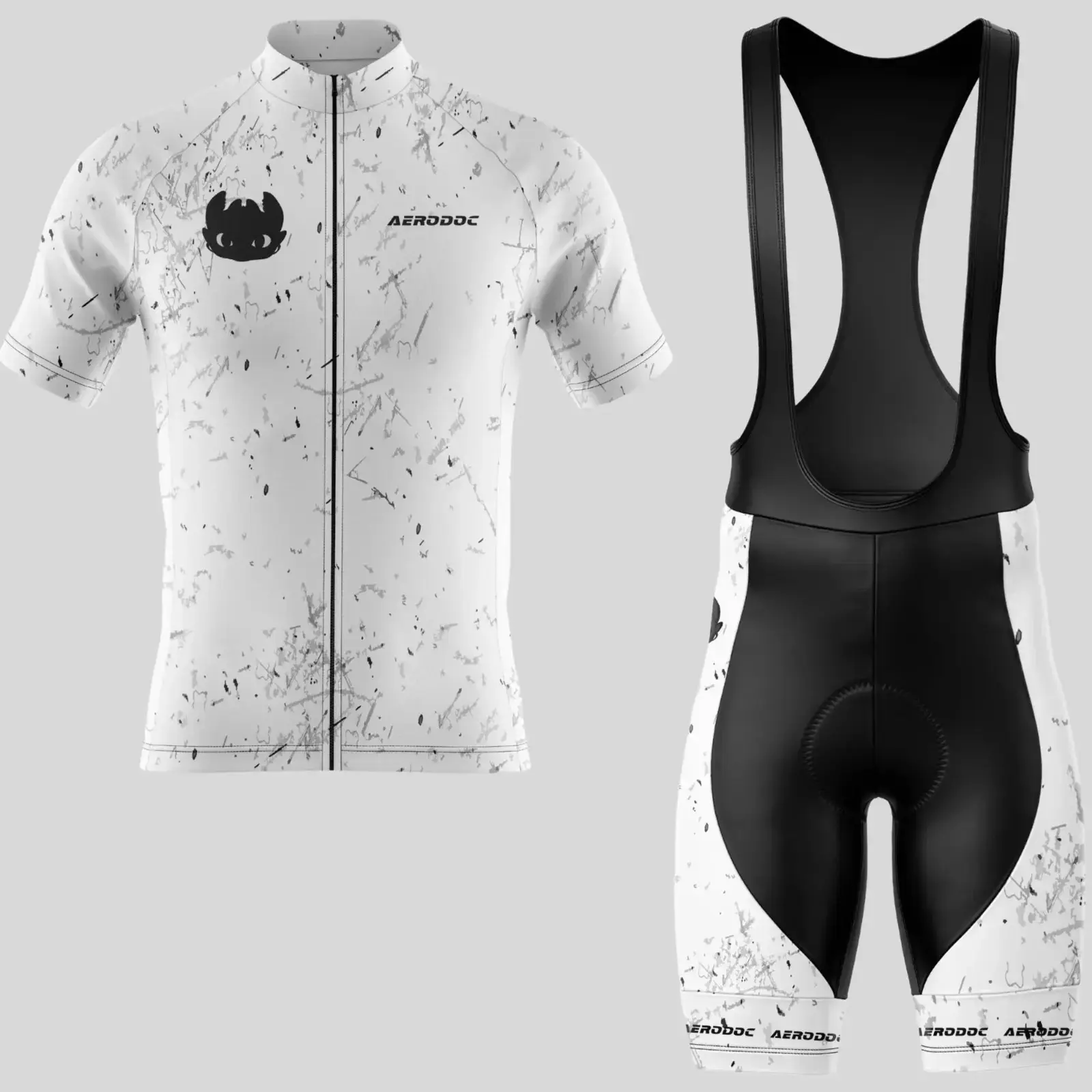 Dragon-Themed Cycling Jersey (Half Sleeve + Bib Shorts)