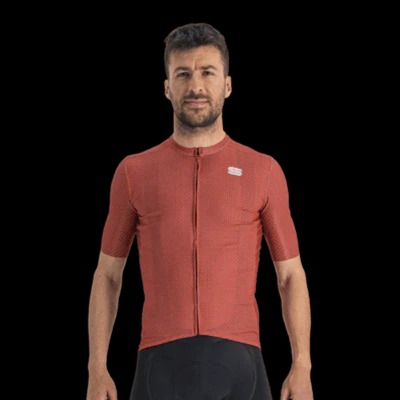 Sportful Checkmate Mens Cycling Jersey Chilli Red Malives M