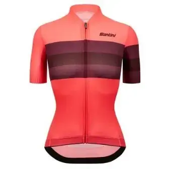 Santini Wmn Eco Sleek Bengal Jersey – Granatina