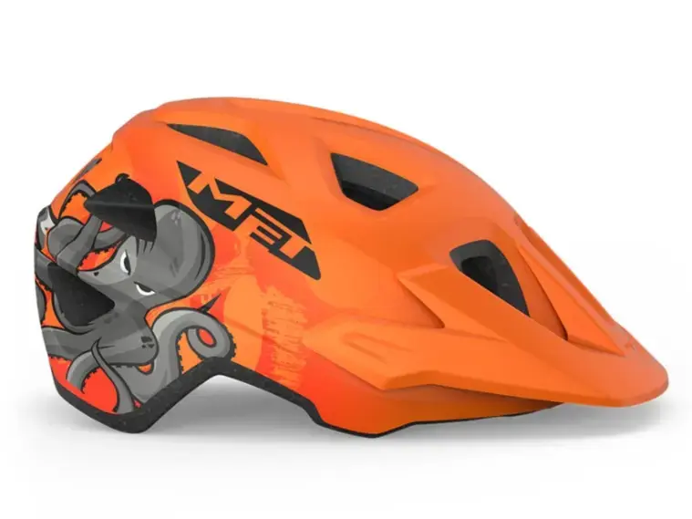 MET Eldar Orange Matt Helmet UN