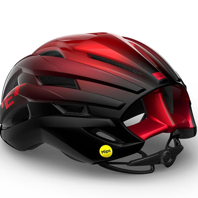 Met Trenta Mips Road Cycling Helmet Red Metallic Gloss