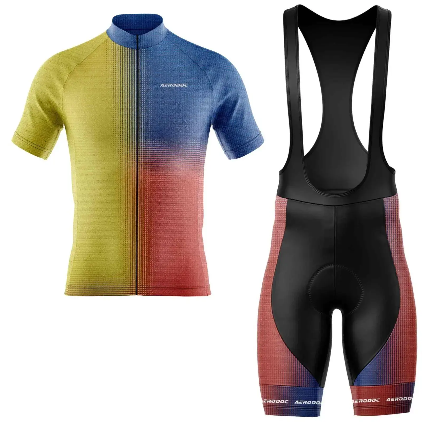Gradient Force Cycling Jersey (Half Sleeve + Bib Shorts)