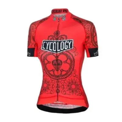 Cycology Day Of The Living (Red) Womens Cycling Jersey