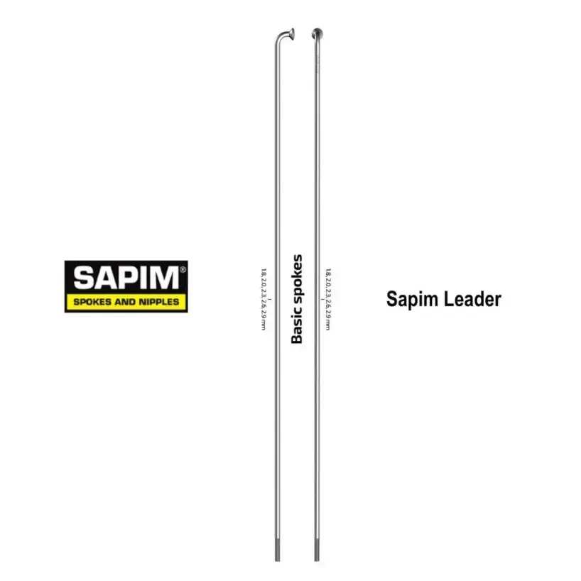 Sapim Leader Spoke J-Bend 14G Pre-cut