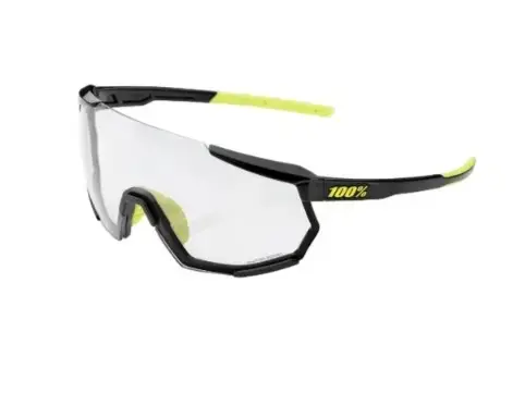 100% RACETRAP 3.0 - Gloss Black - Photochromic Lens