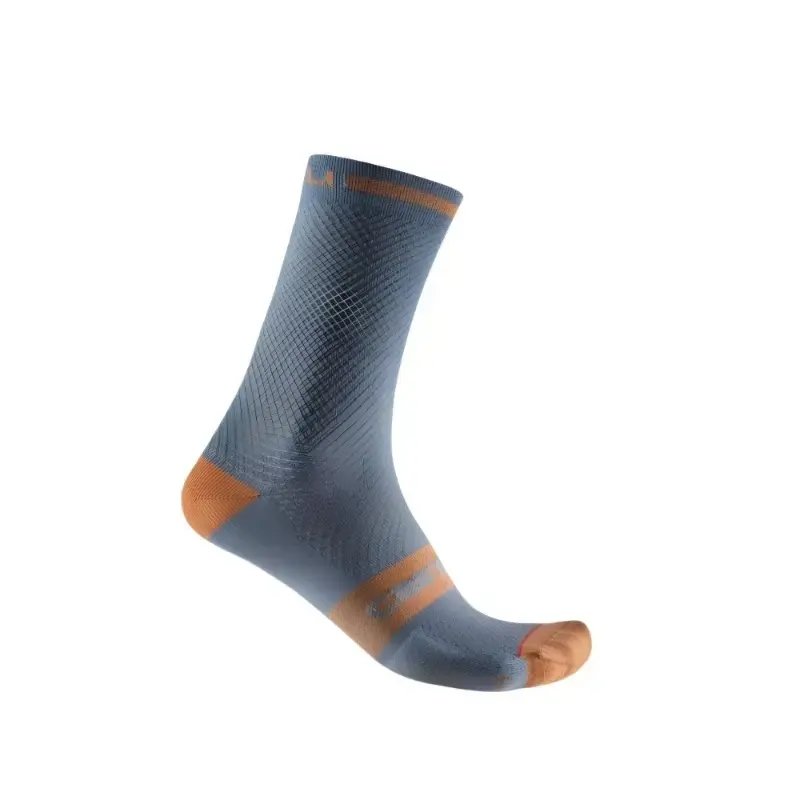 Castelli Superleggera T 18 Mens Cycling Socks Light Steel Blue Bronze