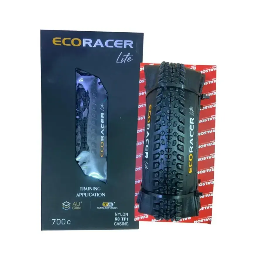 Ecoracer Lite Foldable Tubeless Ready Training Tyre (Size 700 * 35C) Tyre for Bicycle