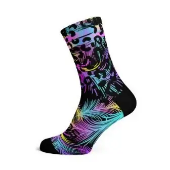 Sox Pastel Black Casual Crew Socks