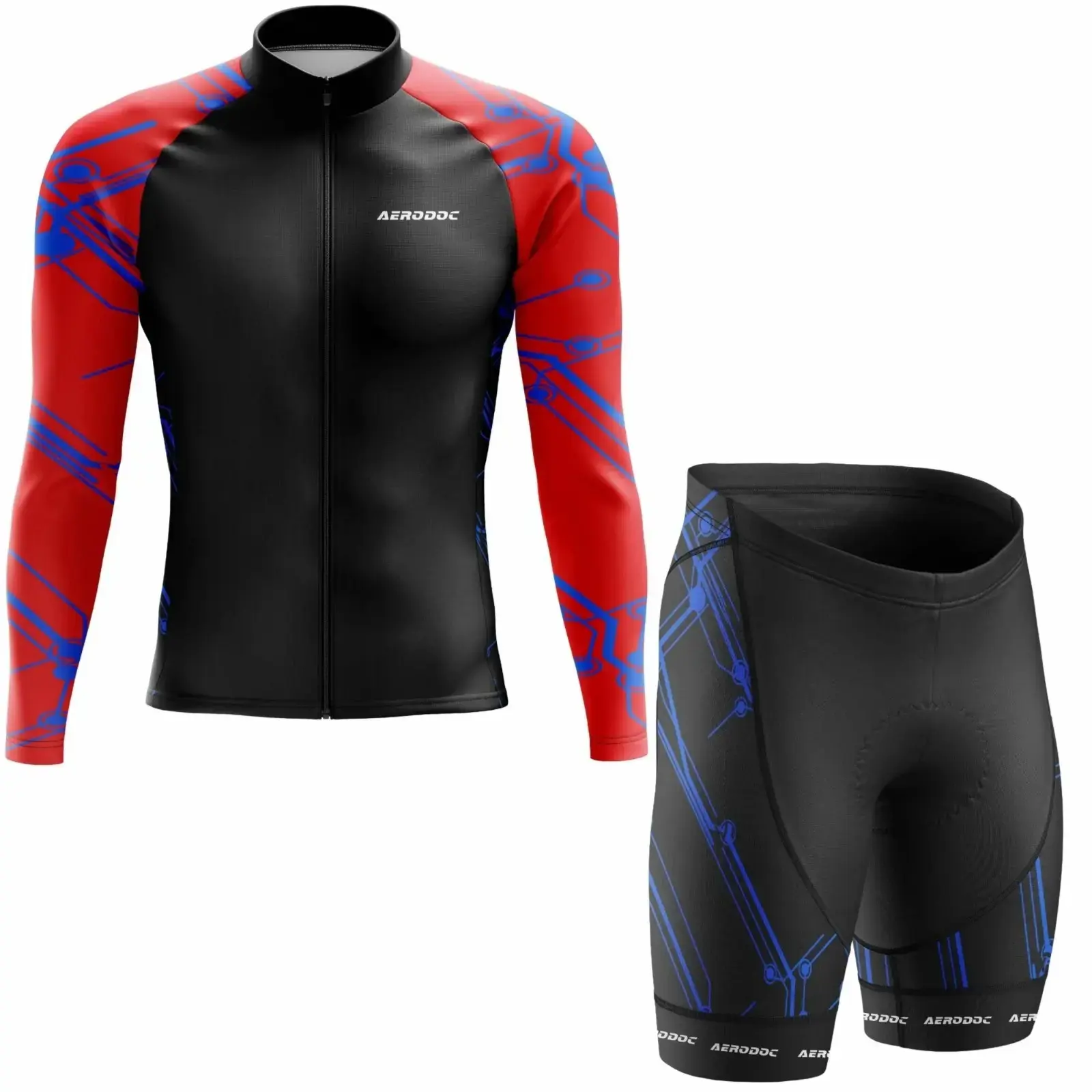 Grid Performance Cycling Jersey (Full Sleeves + Nonbib Shorts)