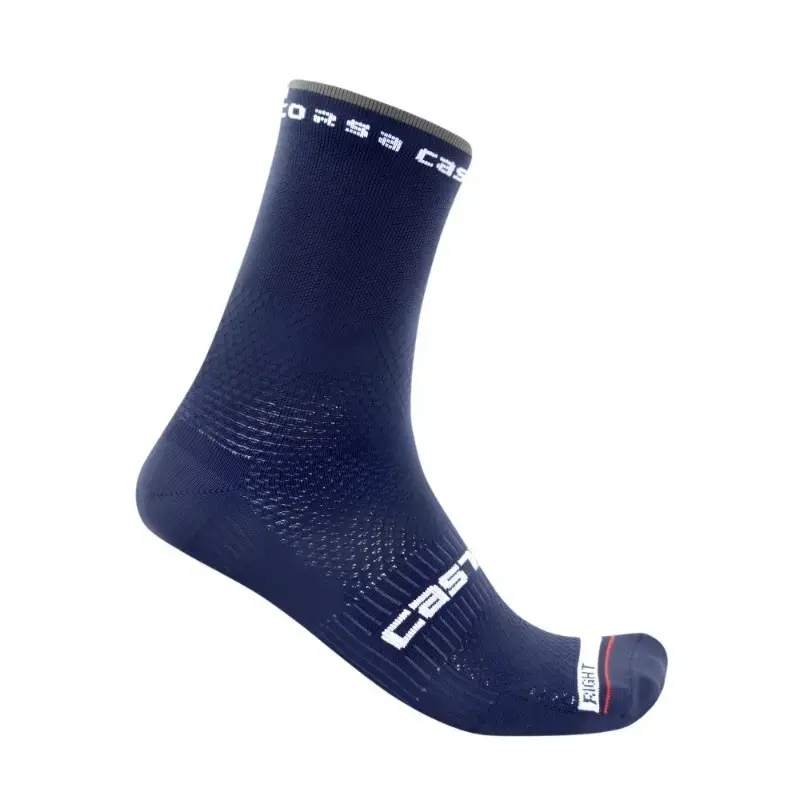 Castelli Rosso Corsa Pro 15 Mens Cycling Socks Belgian Blue