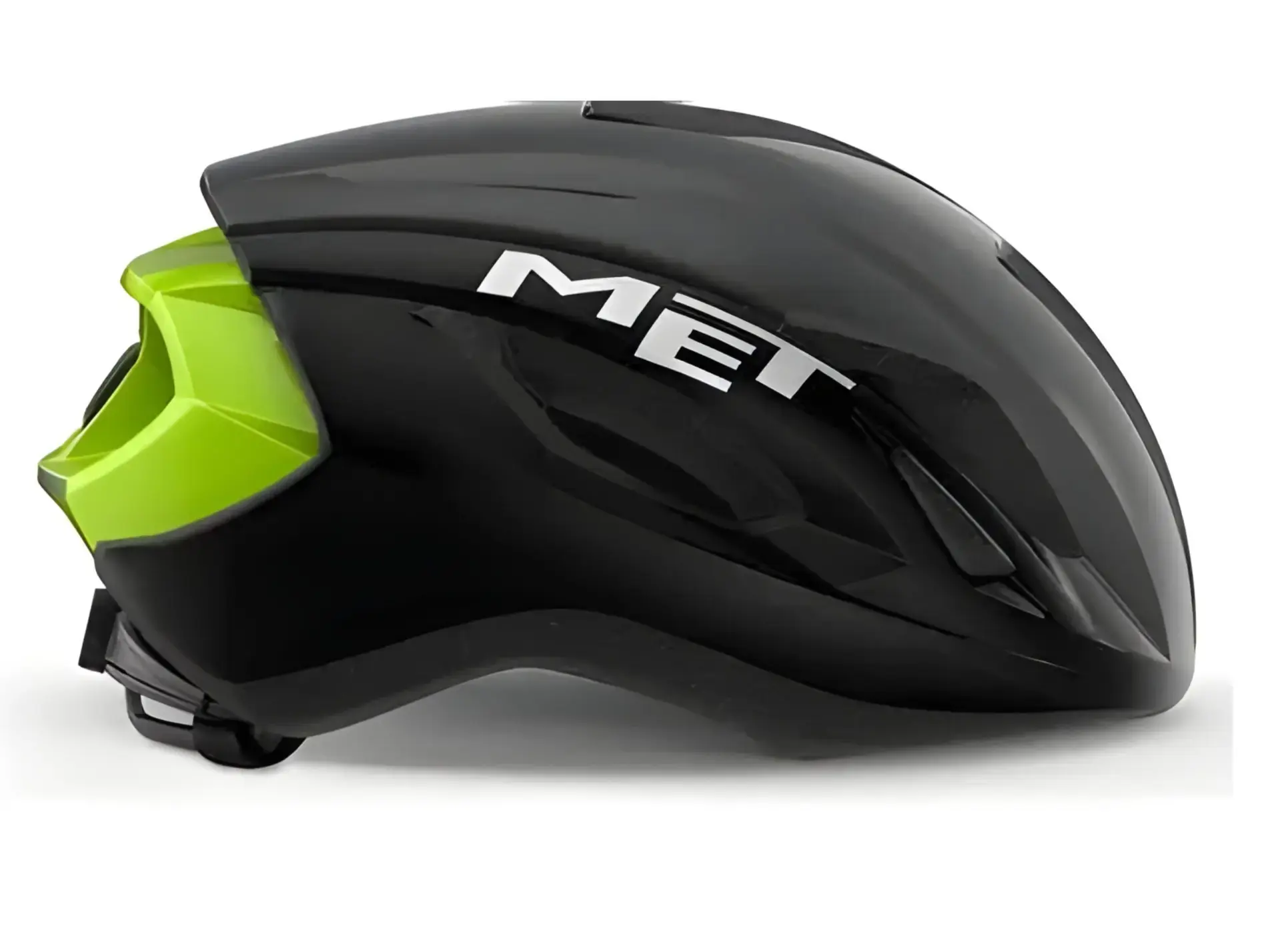 Met strale ce black fluo yellow reflective glossy