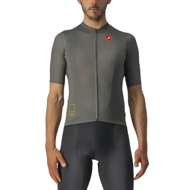 Castelli Breathe Attack Mens Cycling Jersey Forest Gray