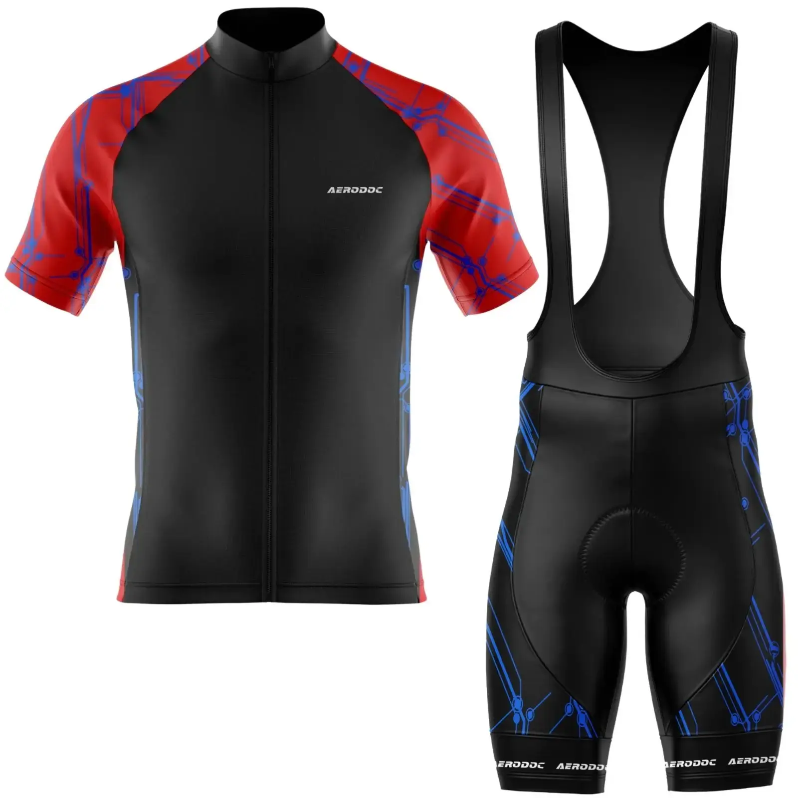 Grid Performance Cycling Jersey (Half Sleeve + Bib Shorts)