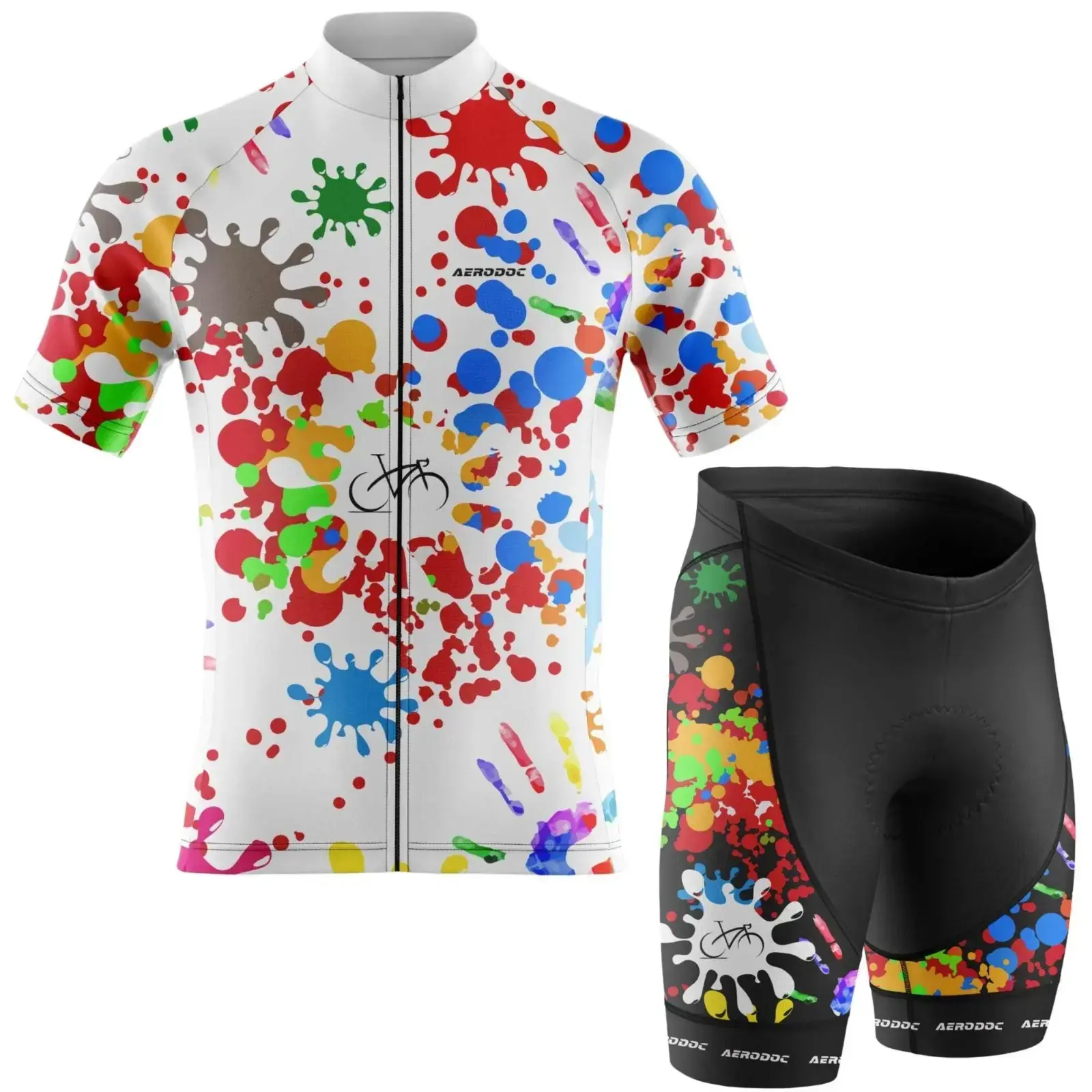 Color Spree Cycling Jersey (Half Sleeve + Nonbib Shorts)
