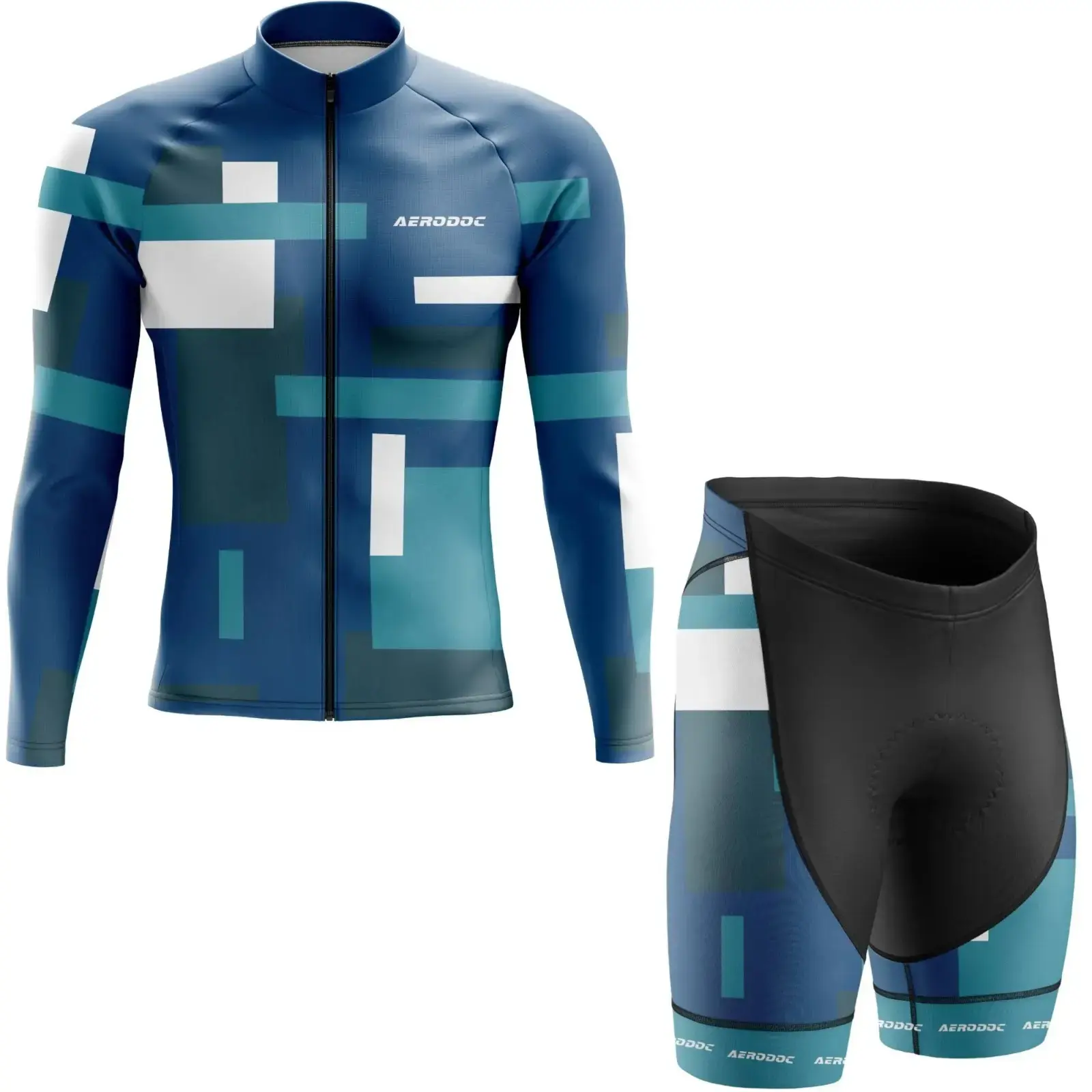 GeoPulse Cycling Jersey – Performance Gear for Road Bike & MTB (Full Sleeves + Nonbib Shorts)