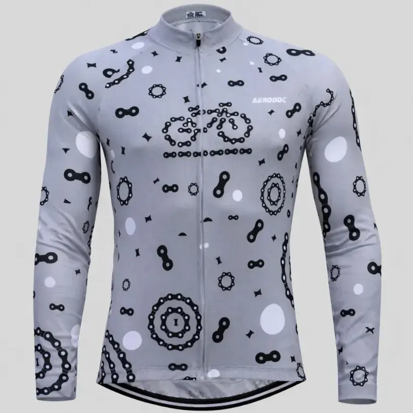 Aerodoc Chain Reaction Men's Cycling Jersey (Race Fit-Full Sleeves)