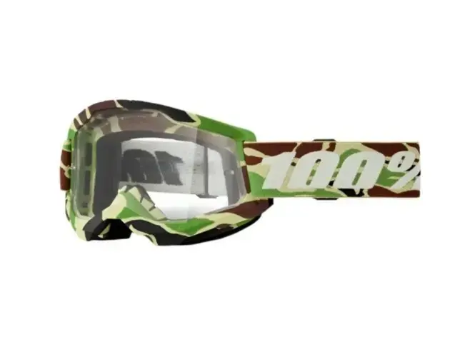 100% STRATA 2 Goggle War Camo - Clear Lens