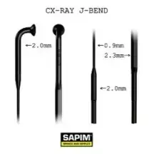Sapim CX-Ray J-Bend Spokes 14G