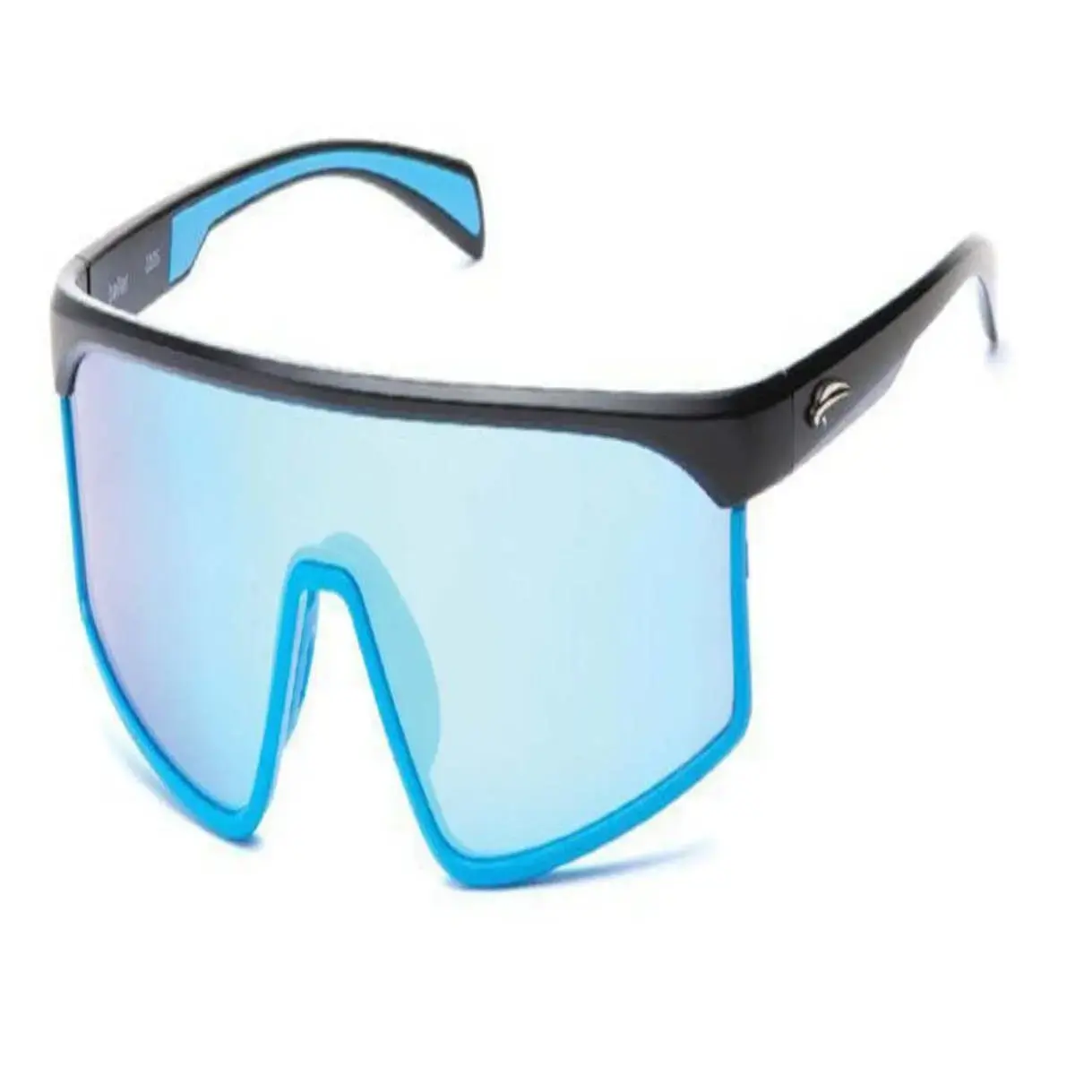 Atmosphere Baller Sunglass Matte Black W Blue Blue Revo