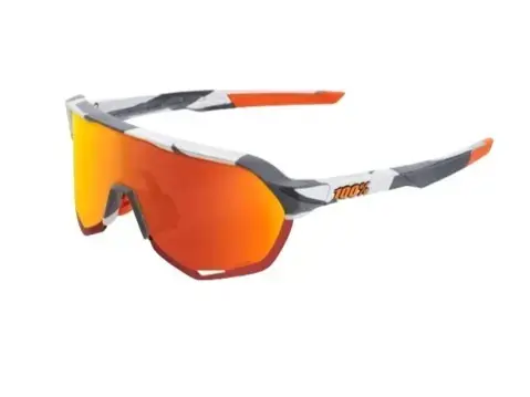 100% S2 - Soft Tact Grey Camo - HiPER Red Multilayer Mirror Lens