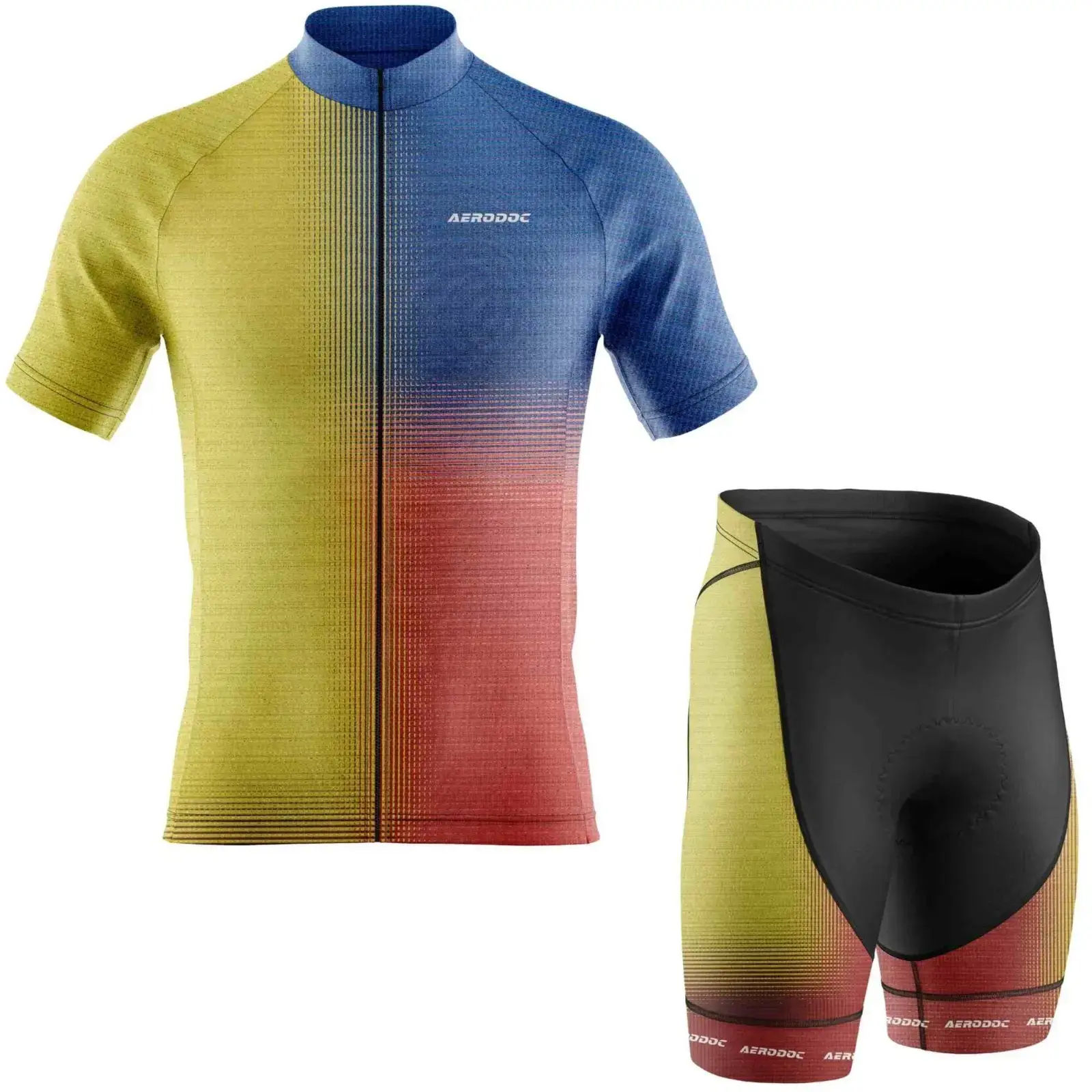 Gradient Force Cycling Jersey (Half Sleeve + Nonbib Shorts)