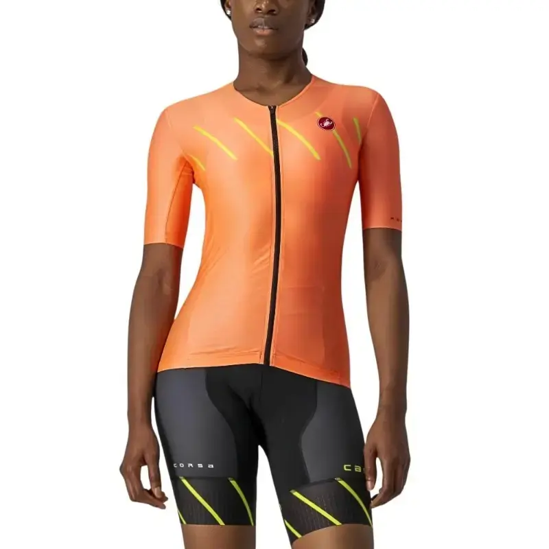 Castelli Free Speed 2 Womens Triathlon Top Coral Flash