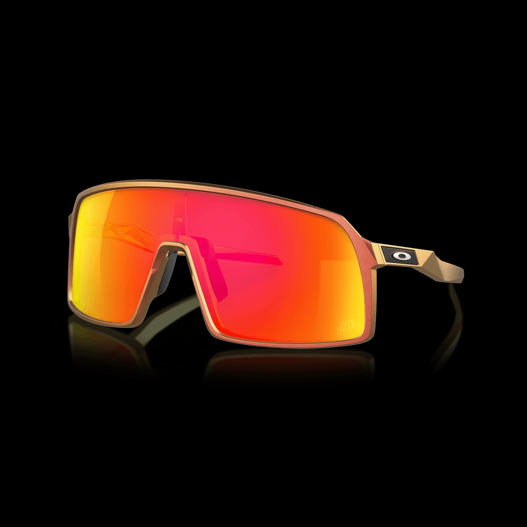 Oakley Sutro Prizm Ruby Lenses Troy Lee Designs Red Gold Shift Frame