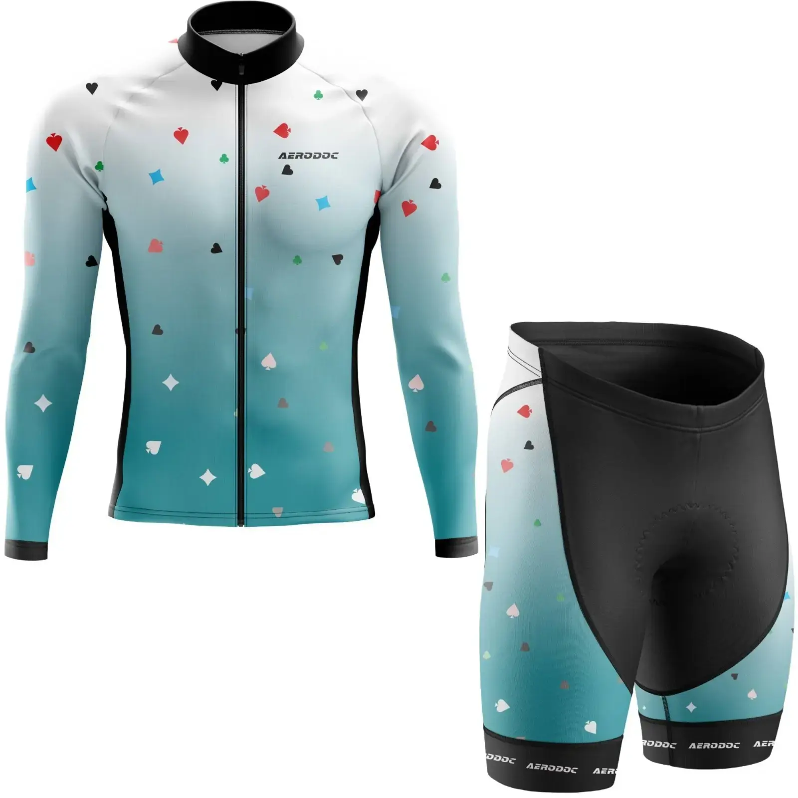 Card Ace Cycling Jersey (Full Sleeves + Nonbib Shorts)