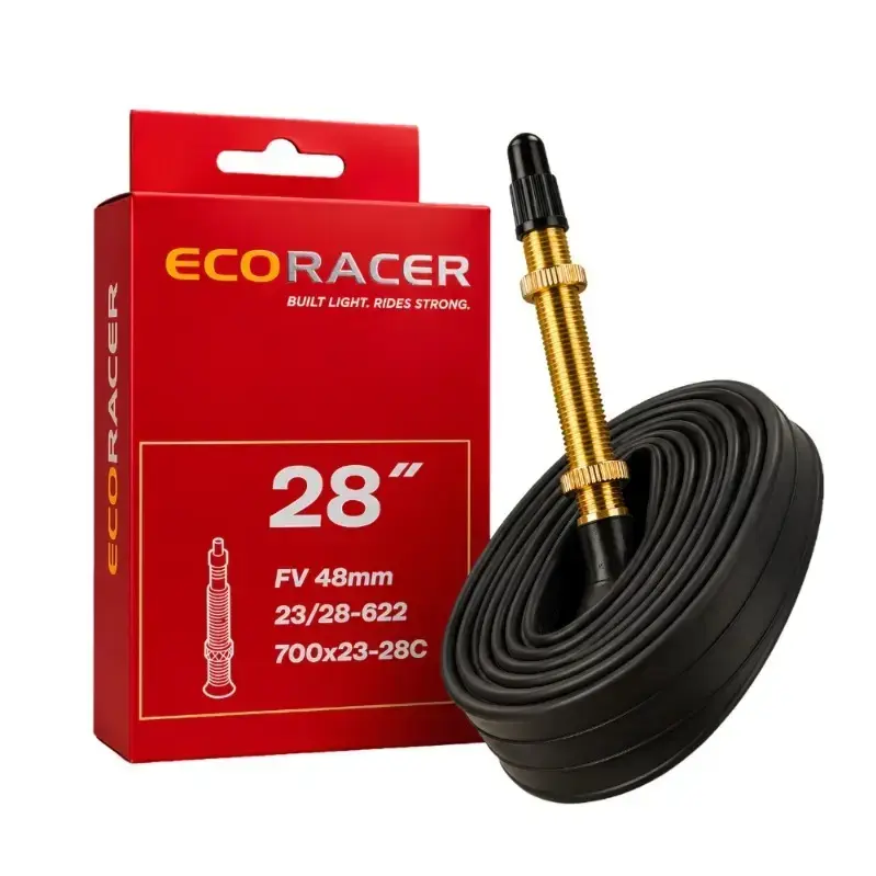 Ralson ECORACER Bicycle Tube 700x23-28C | Presta Valve 48mm, 60mm, 80mm