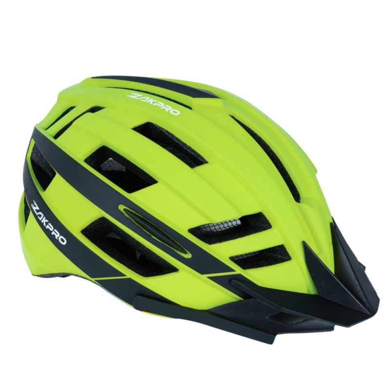 Zakpro Mtb Inmold Cycling Helmet Uphill series Fluorescent Green