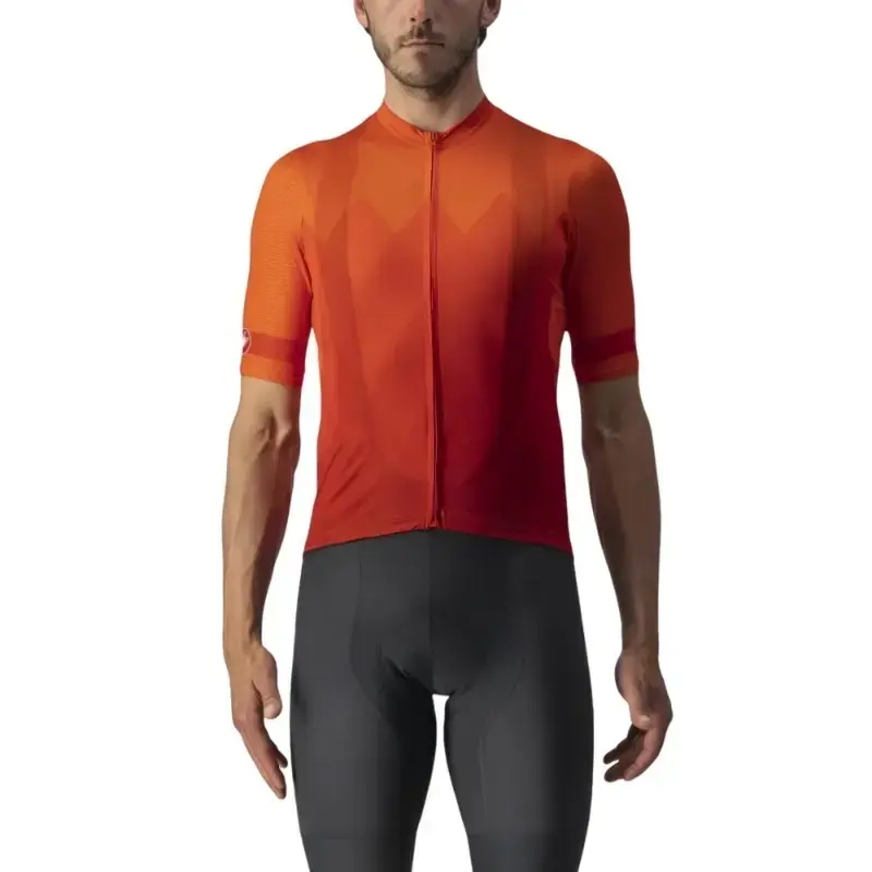 Castelli A Tutta Mens Cycling Jersey Fiery Red