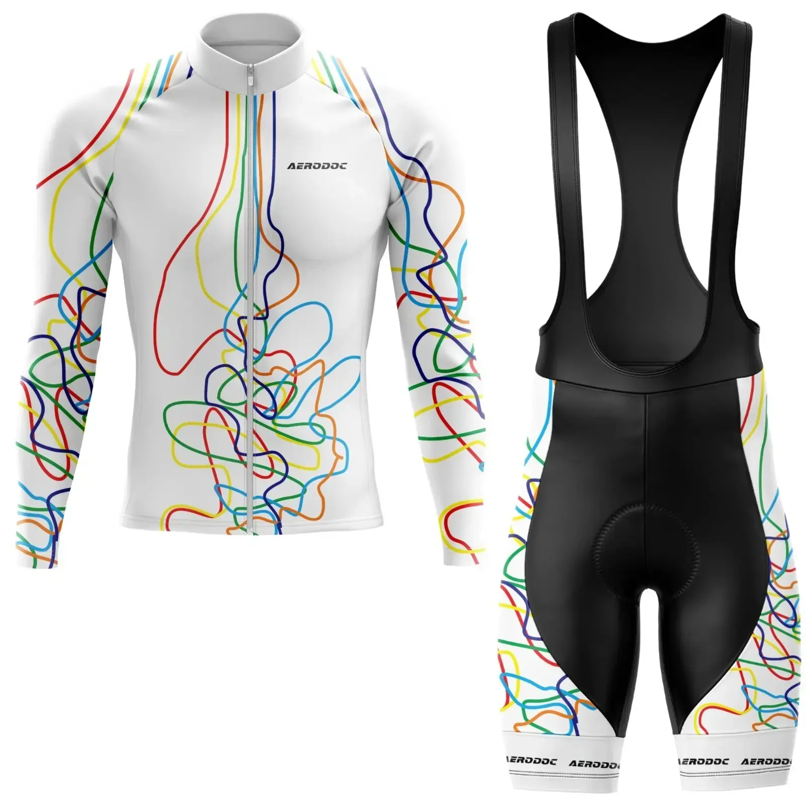 Cyclone Threads Design Cycling Jersey (Full Sleeve + Bib Shorts)