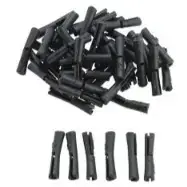 Jagwire Tube Tops 5G Frame Protectors for Brake or Shift Housing, Black Bag 50pcs