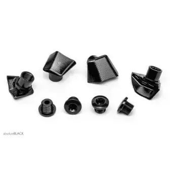 Absolute Black Crank Bolt Covers For Dura-Ace 9100 & Ultegra 8000-Black