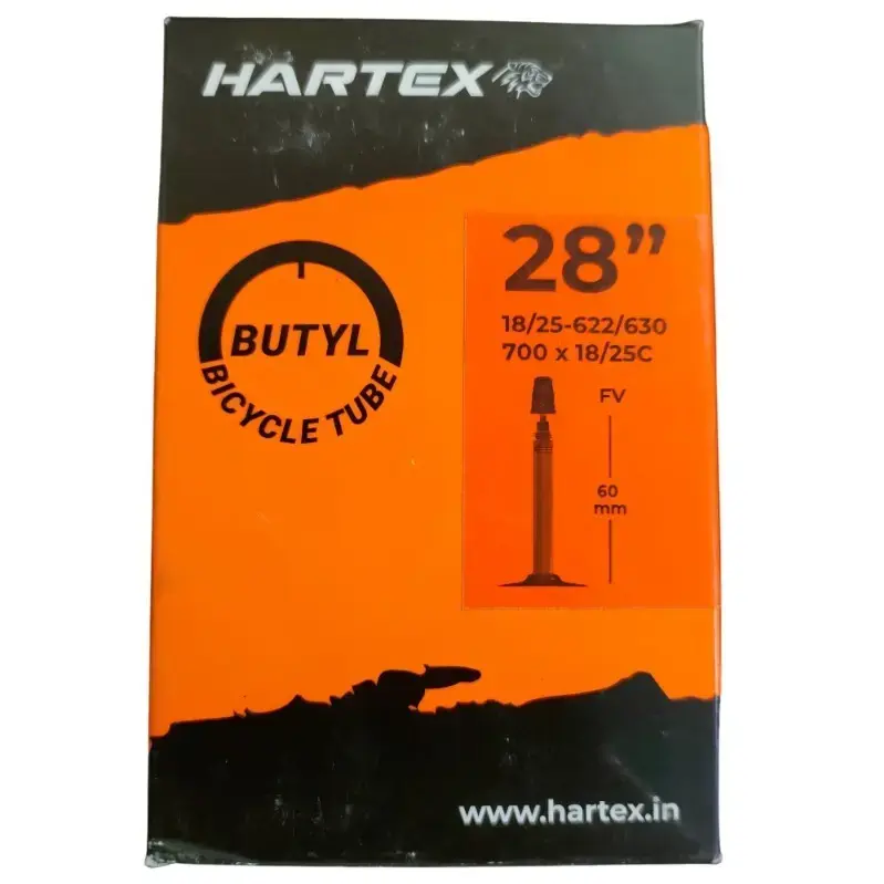 Hartex Butyl Bicycle Tube 700x18-25