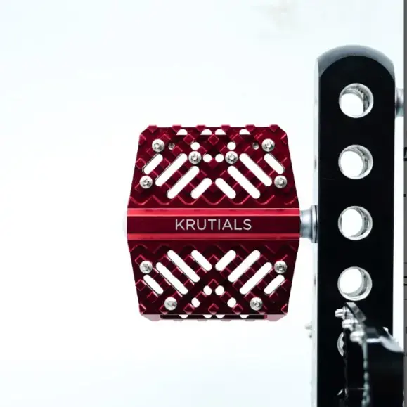Krutials Platform Pedal Red Bicycle Pedal