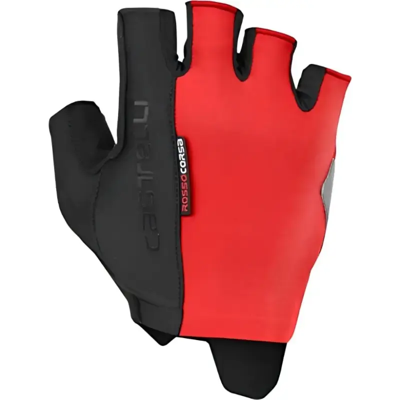 Castelli Rosso Corsa Espresso Mens Cycling Gloves Red