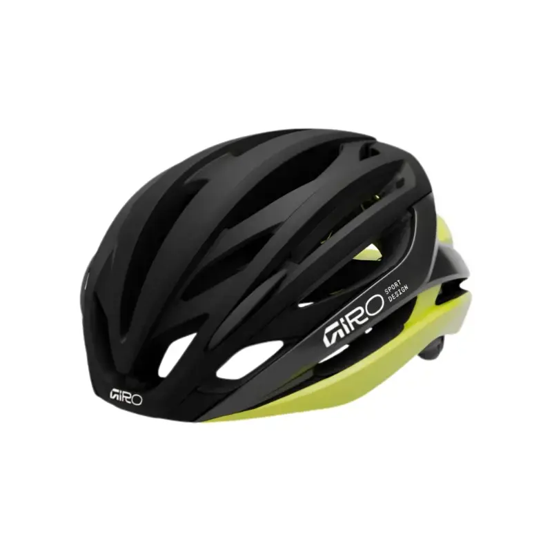 Giro Syntax Mips Road Cycling Helmet Matte Black Highlight Yellow
