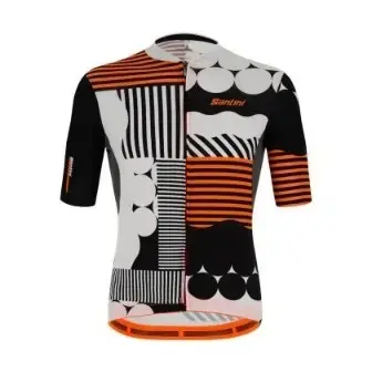Santini Delta Optic Jersey-White