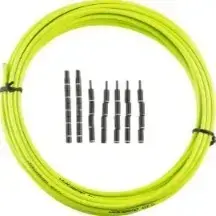 jagwire workshop roll of outer for brake 5mm pro keb sl organic green with 20 alloy lined 10 pop end caps 10m