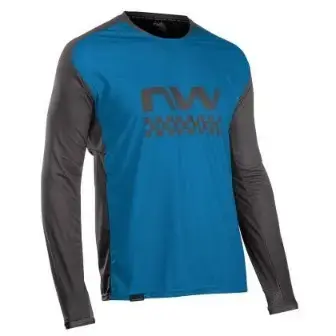 Northwave MTB Edge Long Sleeve Jersey-Blue/Black