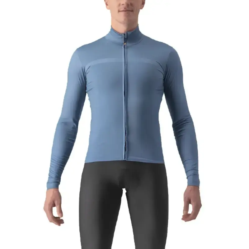 Castelli Pro Thermal Mid Ls Mens Cycling Jersey Steel Blue