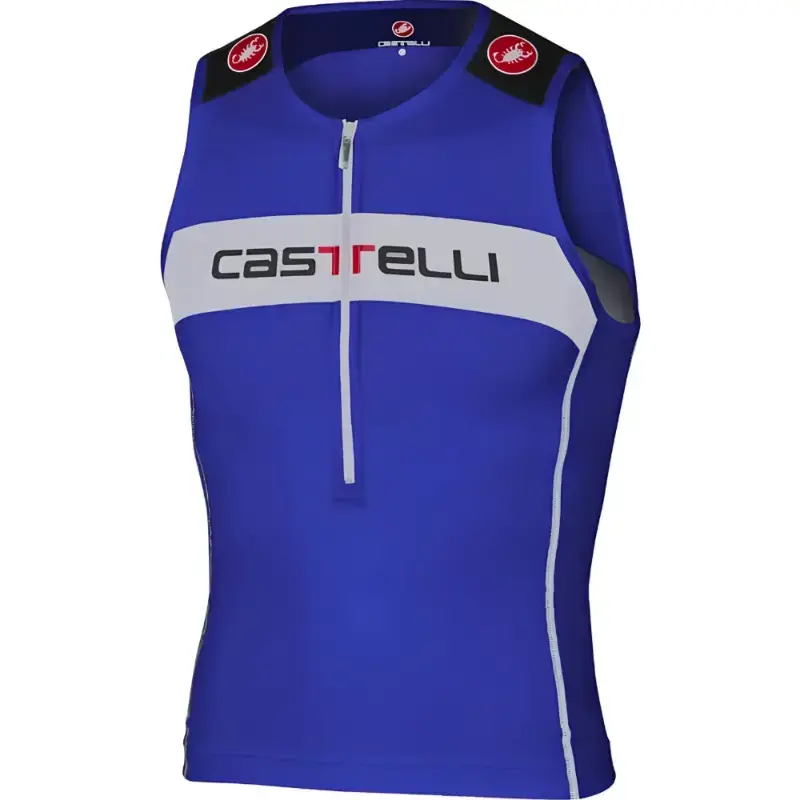 Castelli Core Mens Triathlon Top Surf Blue White