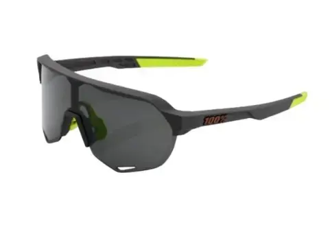 100% S2 - Soft Tact Cool Grey - Smoke Lens - OS