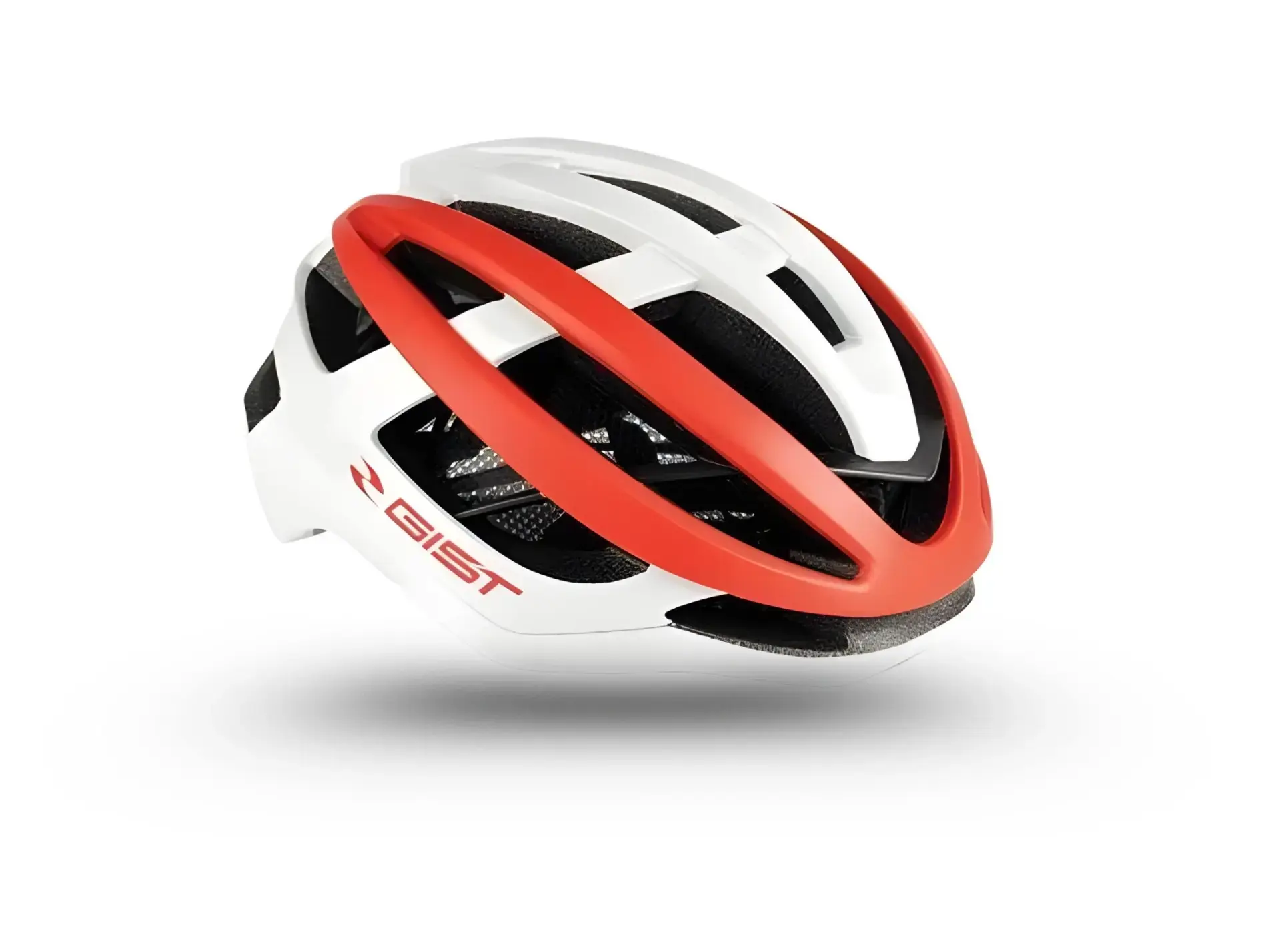Gist Sonar road cycling helmet white/red
