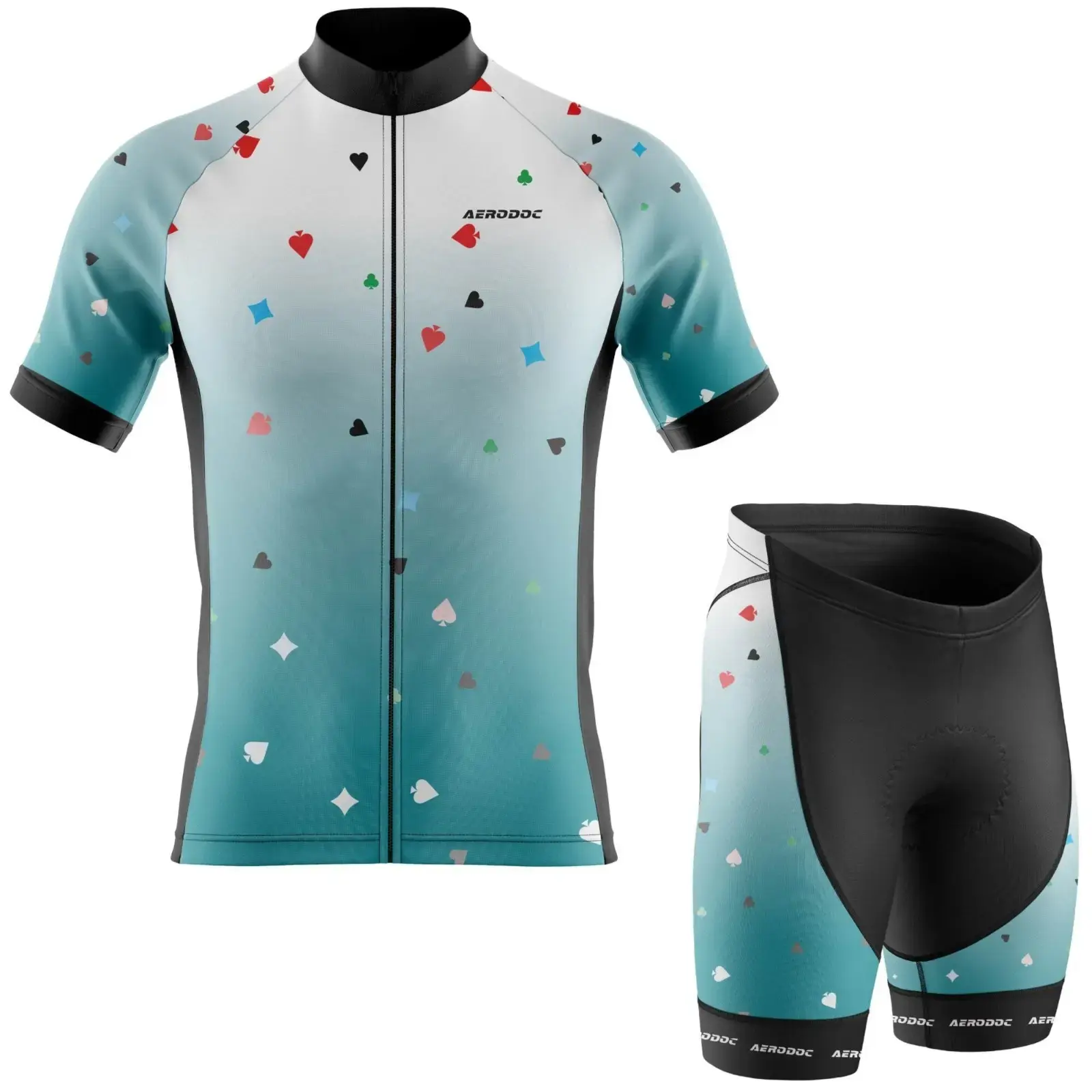 Card Ace Cycling Jersey (Half Sleeve + Nonbib Shorts)
